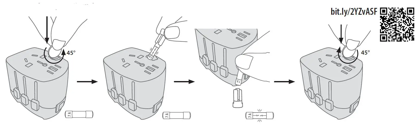 SKROSS PRO Light USB (2xA) Universal Adapter-3