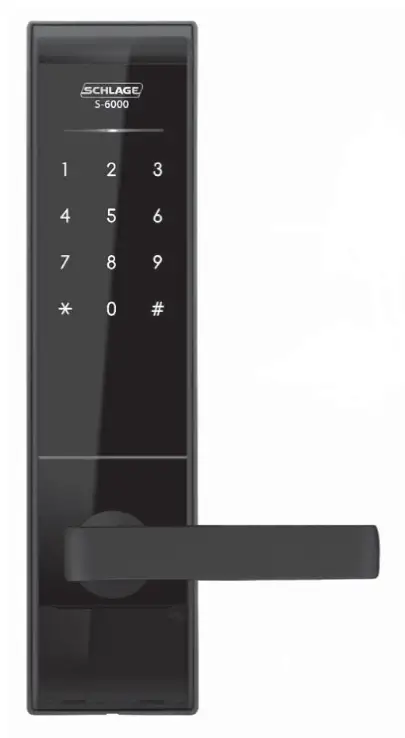 Schlage S-6000 Digital Touchpad Door Lock User Manual Schlage S-6000 Digital Touchpad Door Lock User Manual