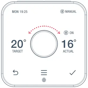 change the temperature