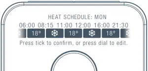 How to view your heating schedule