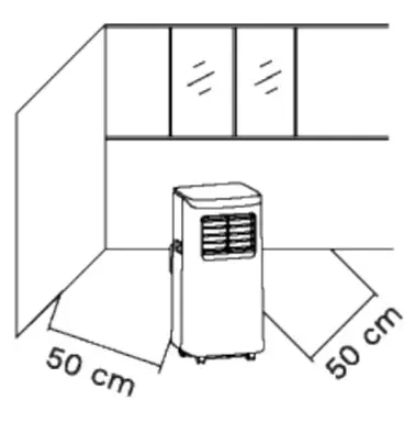 CREATE Silkair Home Portable 3 In 1 Air Conditioner - INSTALLATION OF THE APPLIANCE