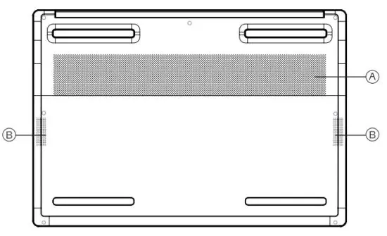 XPGXENIA14 Gaming Notebook - Bottom