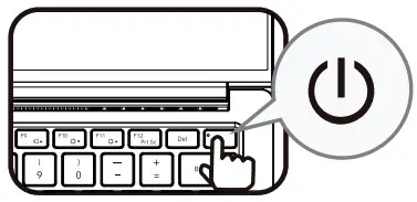 XPGXENIA14 Gaming Notebook - power button