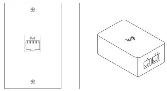 logitech VR0028 Tap Scheduler Purpose Built Scheduling Panel For Meeting Rooms - CONNECT TO POE