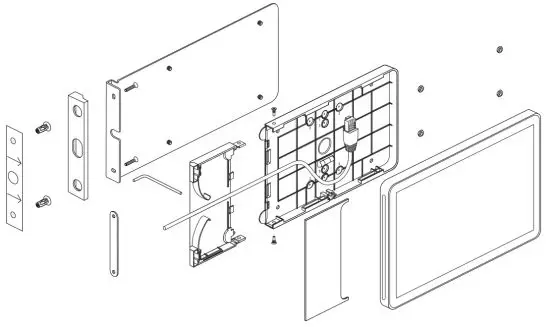 logitech VR0028 Tap Scheduler Purpose Built Scheduling Panel For Meeting Rooms - MULLION MOUNT 2