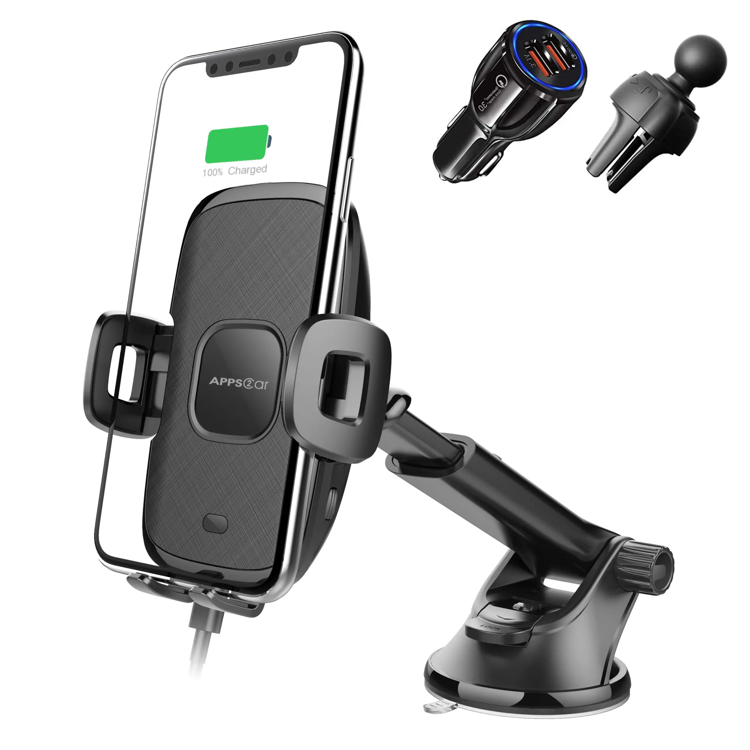 Wiiki Tech Electronic WS02 Magnetic Wireless Car Charger-product