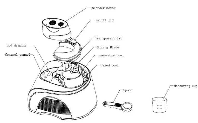 H Koenig HF180 Ice Cream Maker - FEATURES