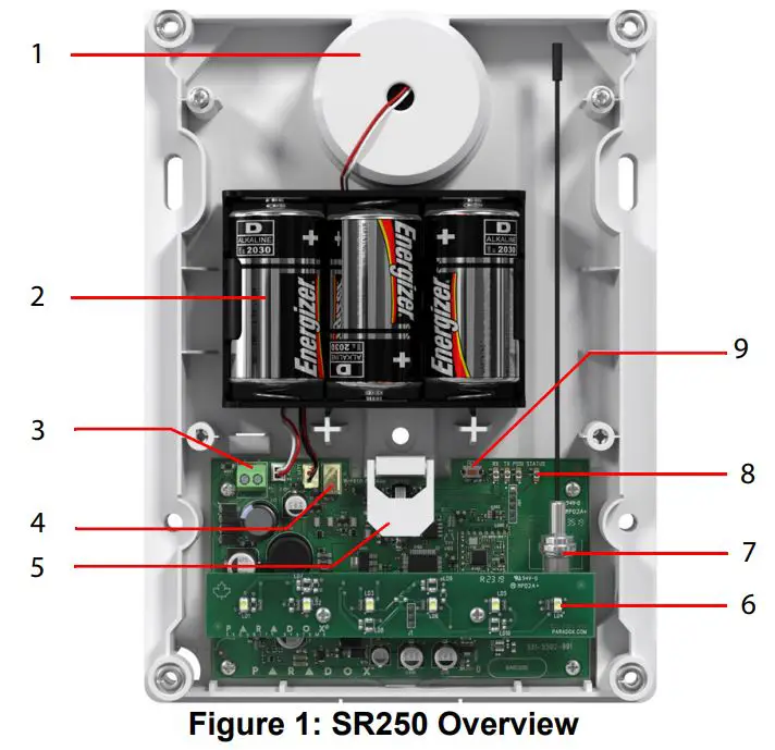 PARADOX-SR250-Wireless-Siren-w-Built-In-Strobe-Light-2