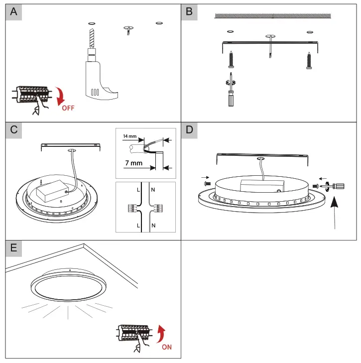 Lumary US CL24B 1 Smart LED Flush Mount Ceiling Light