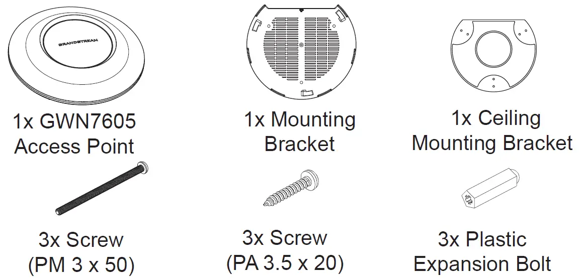 GRANDSTREAM-GWN7605-Enterprise-802.11ac-Wave-2 2x2;2-Wi-Fi-Access-Point-fig1