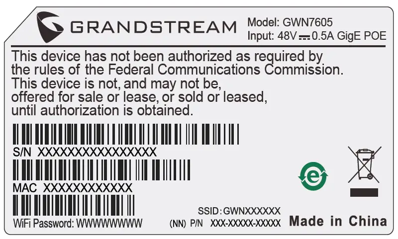 GRANDSTREAM-GWN7605-Enterprise-802.11ac-Wave-2 2x2;2-Wi-Fi-Access-Point-fig9