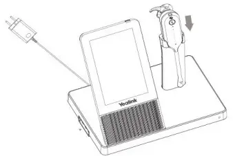 Yealink WH67 Wireless Bluetooth Headset with Microphone DECT Headset - CHARGER