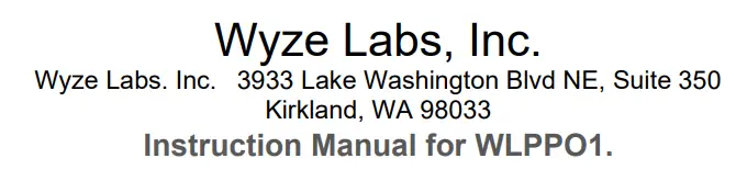 WYZE WLPPO1 Wi-Fi Outdoor Plug Instruction Manual