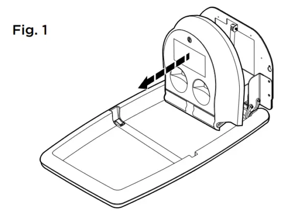 Koala Kare KB301 Surface Mounted Baby Changing Station - fig