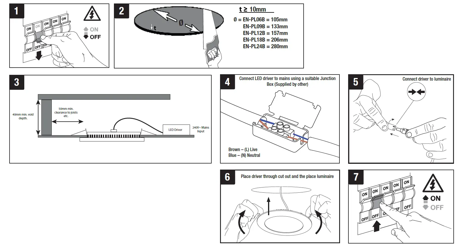 AURORA EN-PL24B-Slim Fit-Low-Profile-LED-Downlight-Cool-White-FIG-1