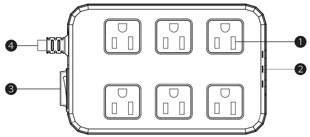 Zhenjiang Electronics QY02 Power Strip IPX6 Grade Waterproof - overview
