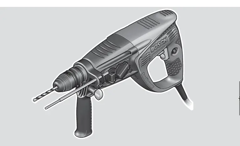 Bosch Pbh 3000-2 Fre Sds-plus Hammer Drill Instruction Manual