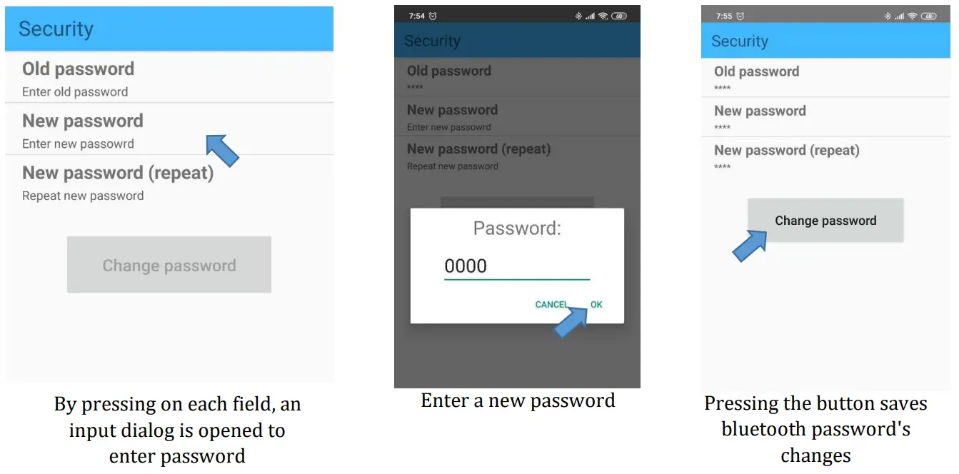 Telethings Control Box Mobile Application - BLUETOOTH PASSWORD1