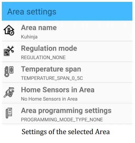 Telethings Control Box Mobile Application - HOME SENSOR1