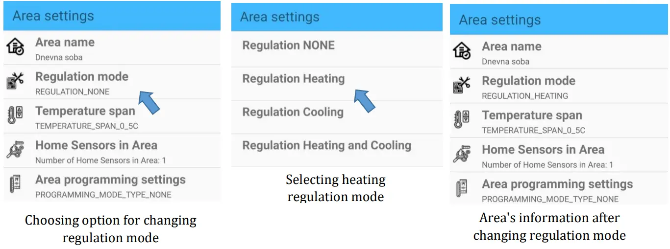 Telethings Control Box Mobile Application - TEMPERATURE SPAN