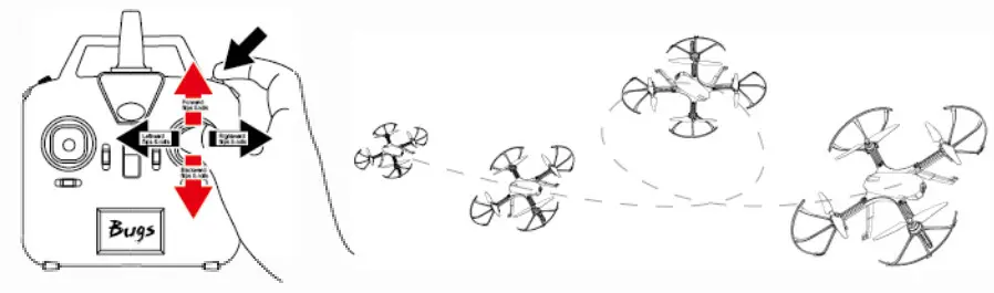 MJX Brushless Drone Bugs battery divice flips