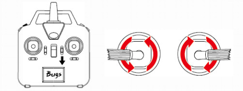 MJX Brushless Drone Bugs battery signsl