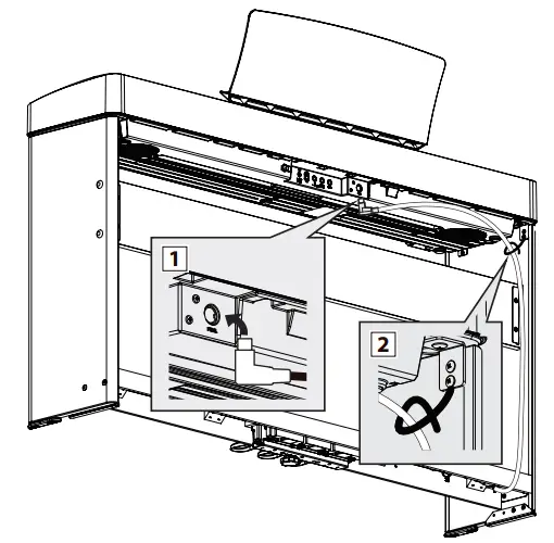 Connecting the pedal cable