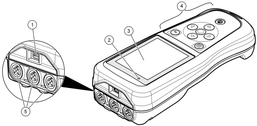 HACH HQ1110 Portable Dedicated pH ORP mV Meter - Product overview