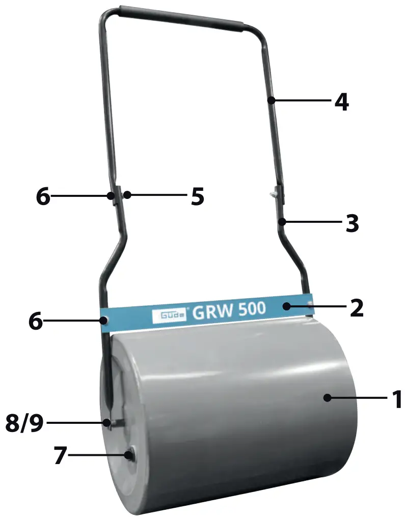 Gude GRW 500 Garden Lawn Roller - fig