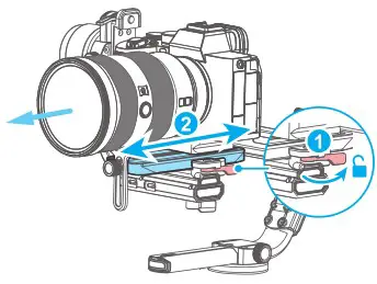 FeiyuTech F4RC1 Gimbal Camera - Balancing the vertical tilt