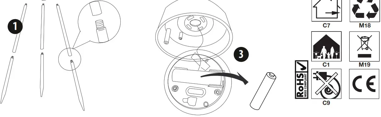 LUXFORM 21130 000 00 USB Rechargeable Chelsea Tripod - Product Overview 2
