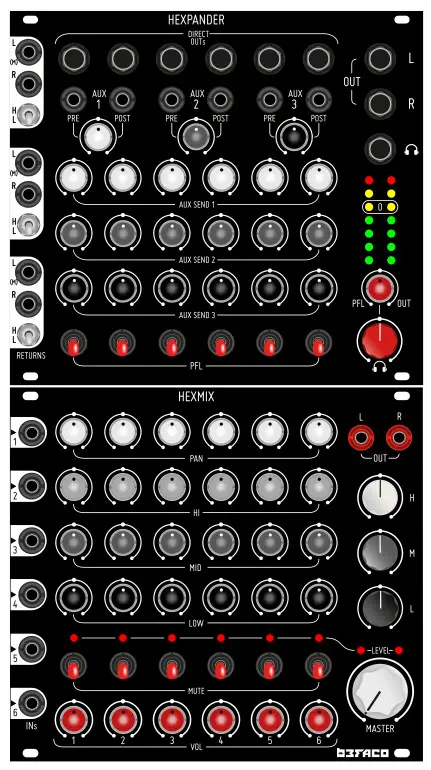 bEFACO HexMix Six Channel Performance Mixer - Fig 1