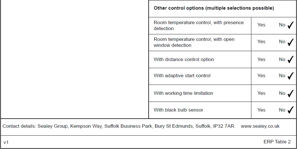 SEALEY CD2005T.V3 2000W Convector Heater with Turbo Fan &amp Thermostat fig 6