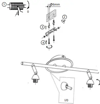 LeuchtenDireckt 991479 Vino LED Ceiling Spotlight-fig2