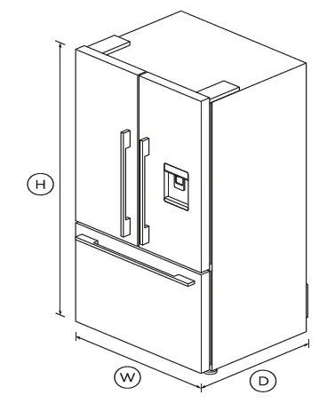 FISHER -PAYKEL-RF522ADUX5-79cm-Freestanding-French-Door-Refrigerator-Freezer-fig1