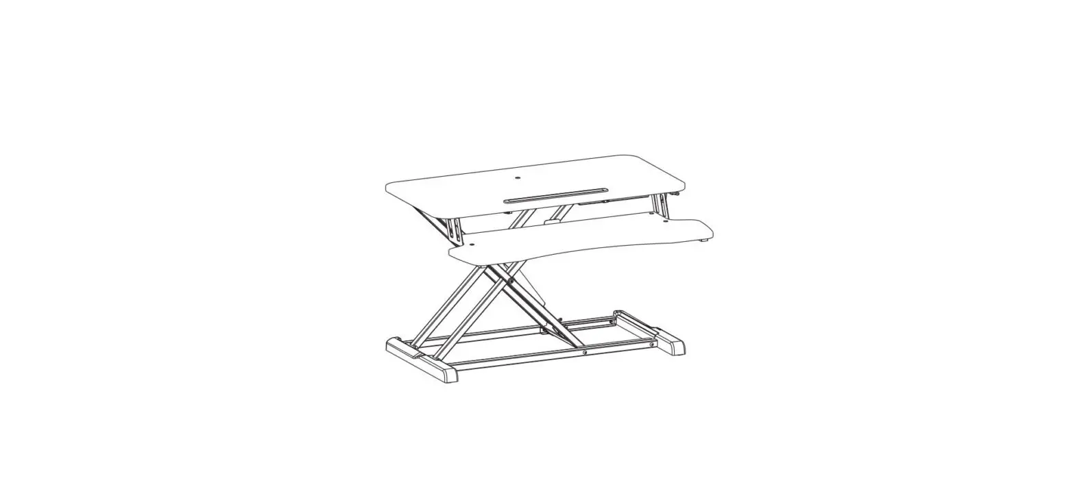 Seven Dt2ssb Sit Stand Essential Desktop Workstation User Manual