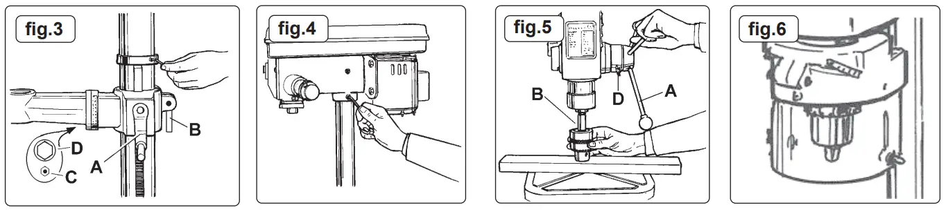 SEALEY GDM200F-VS Variable Speed Floor Standing Pillar Drill - fig 5