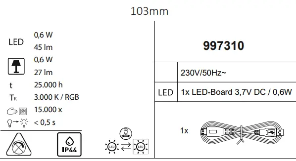 Paul Neuhaus 19879-16 Keno Table Lamp LED - fig