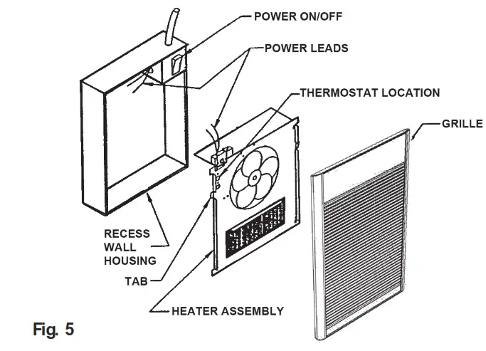 MARLEY WH Series Architectural Heavy Duty Wall Heaters - Heater Assembly