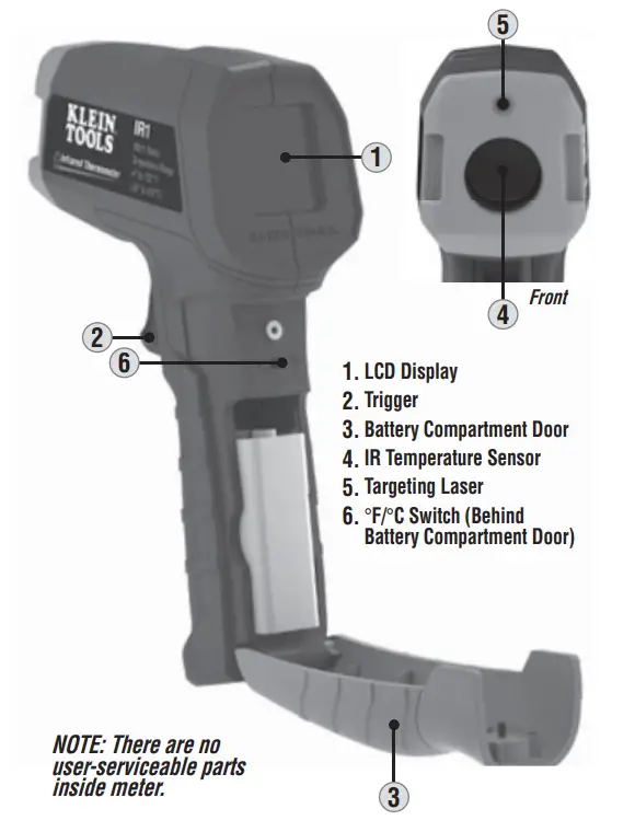 KLEIN TOOLS IR1 Infrared Thermometer - Feature