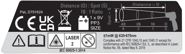 KLEIN TOOLS IR1 Infrared Thermometer - icon 2