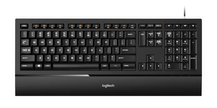 Logitech K740 Illuminated Keyboard With Built-in Palm Rest User Manual