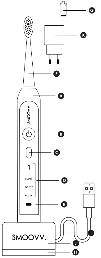 SMOOVV 7141261306791 Sense Electric Toothbrush -