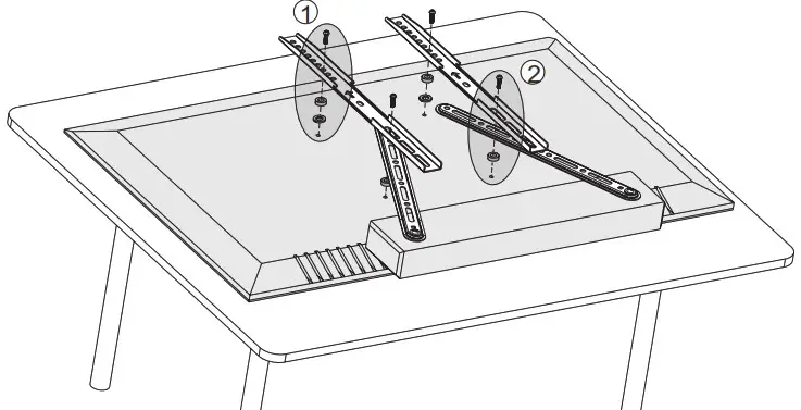 VIVO MOUNT-SPSB2 Universal Soundbar TV Mount -STEP 1 2