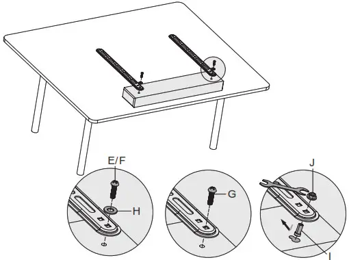 VIVO MOUNT-SPSB2 Universal Soundbar TV Mount -STEP 1