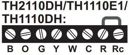 Honeywell Home PRO TH2000DH Series Thermostats -TH1110DH