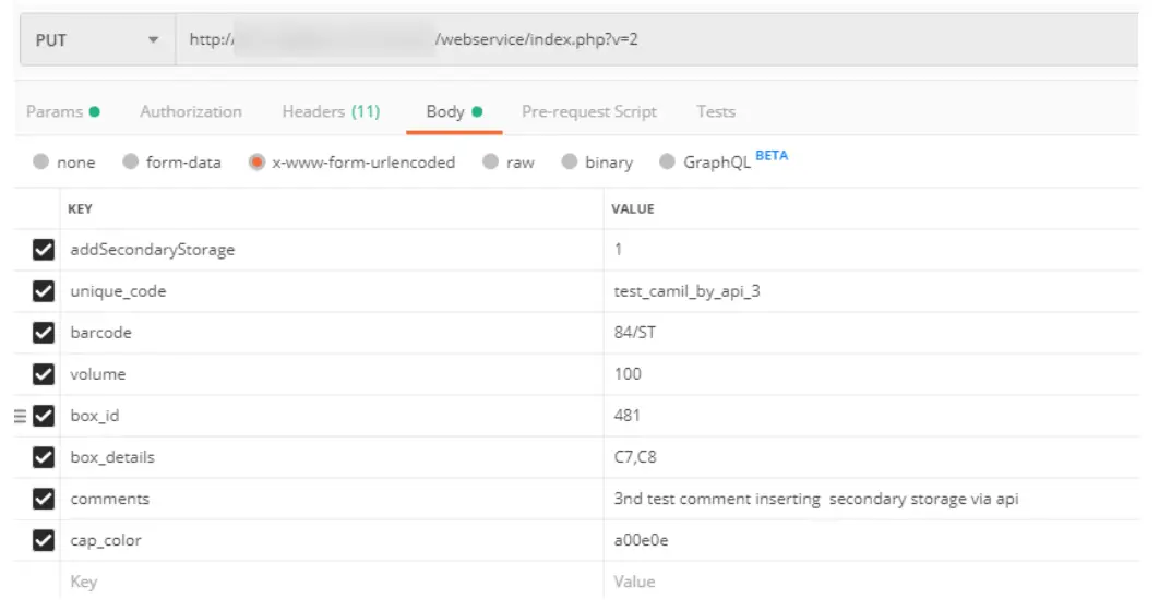 LabCollector Web Service Application Programming Interface Software - device 9