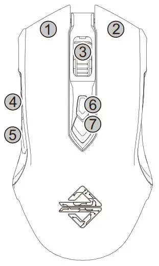 AJAZZ AJ52 Pro Three Mode Gaming Mouse - 2