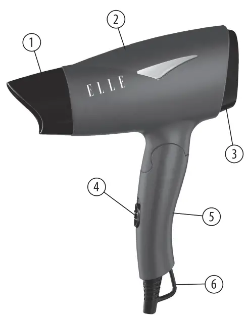ELLE Travel Hair Dryer-fig2