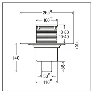Installation dimensions
